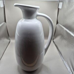 Frankoma Pottery Model 835 Vintage White Pitch Set Of Two